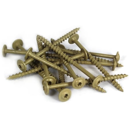 Woodpro Wood Screw, 5-1/2 in, Gold Steel Torx Drive, 1 PK CB8X234-1